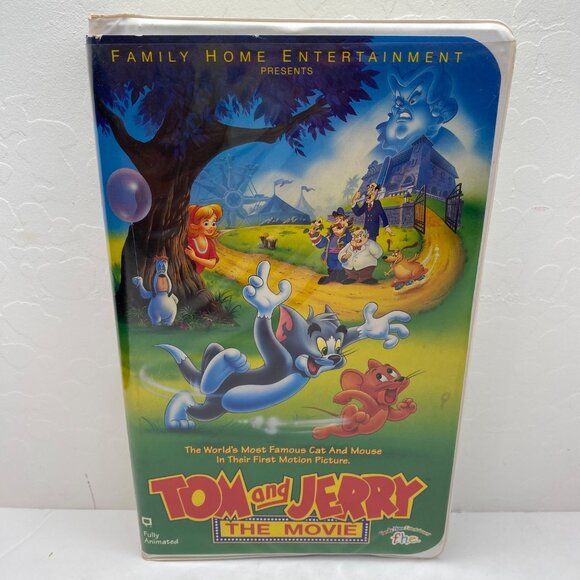 Family Home Entertainment Tom & Jerry The Movie VHS Tape Clamshell Case Family - Picture 1 of 9